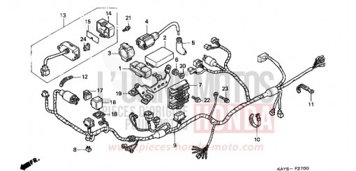WIRE HARNESS NX125S de 1995